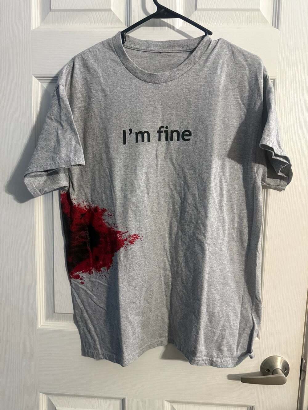 Gildan I'm Fine With Fake Blood T Shirt